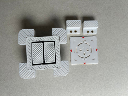 Betegelbaar lichtschakelaar dubbel - Hidden light switch double switch
