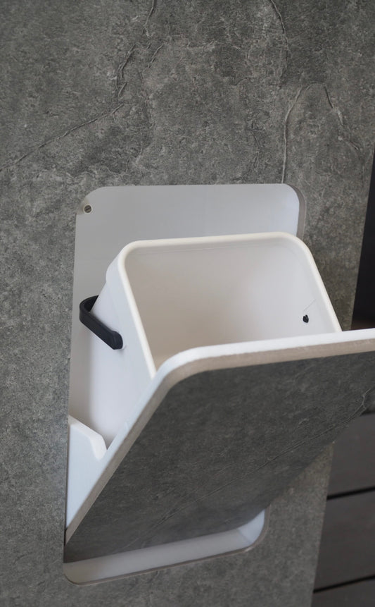 Hidden Waste bin - Betegelbare prullenbak - Badkamer - Badkamer Trend 2025