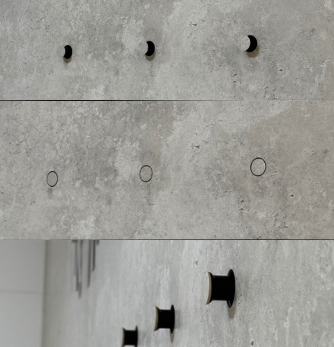 Tegelbaar handdoek haakje - Hidden Towel Holder Set